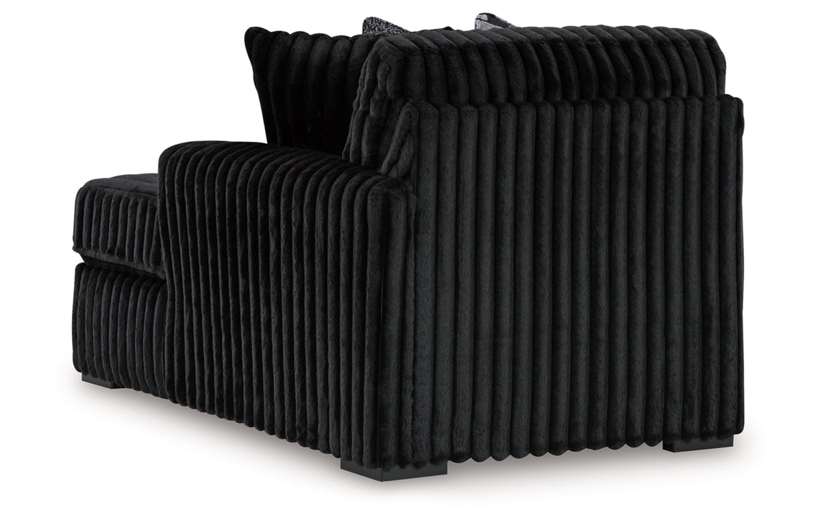 Midnight-Madness 3-Piece Sectional with Chaise