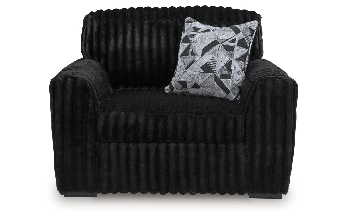 Midnight-Madness Oversized Chair