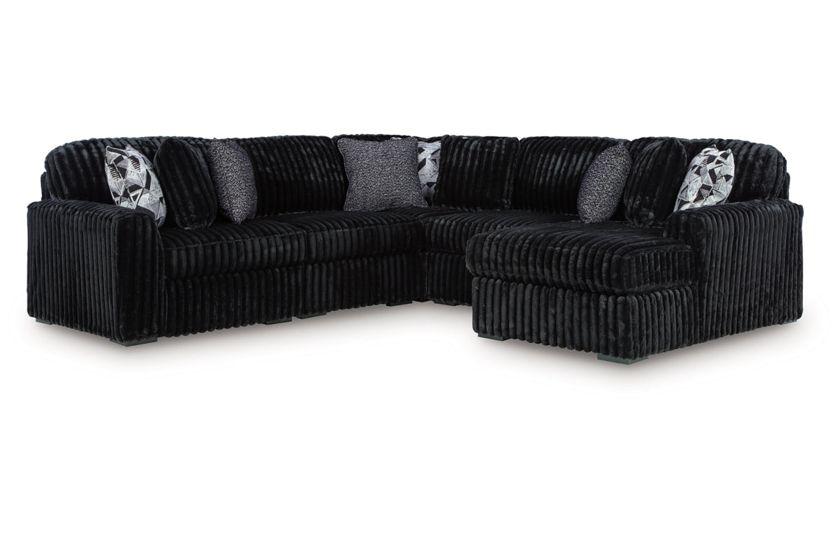 Midnight-Madness 6-Piece Sectional with Chaise