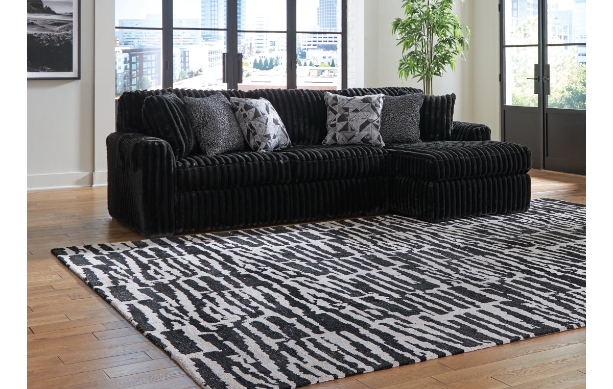 Midnight-Madness 2-Piece Sectional Sofa with Chaise