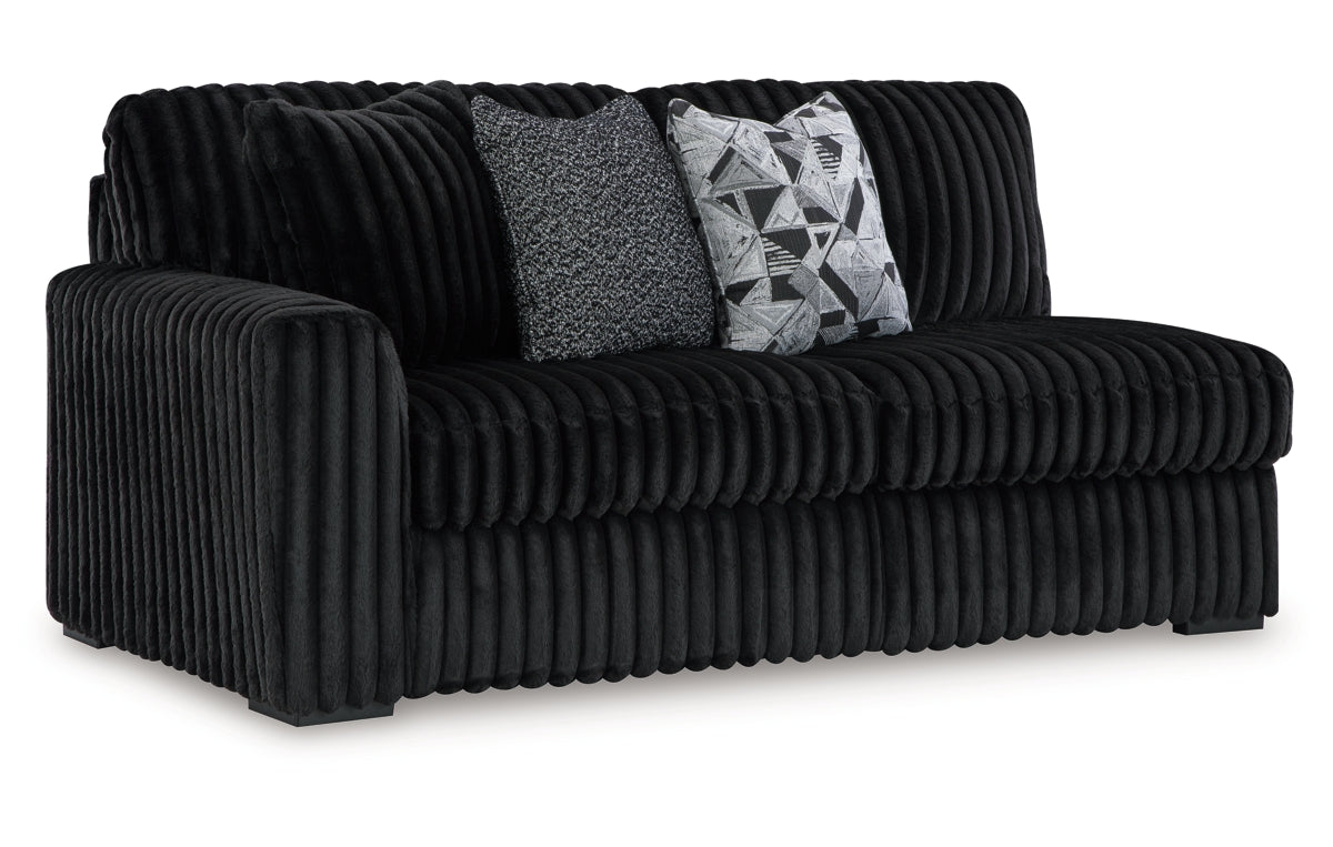 Midnight-Madness 3-Piece Sectional with Chaise