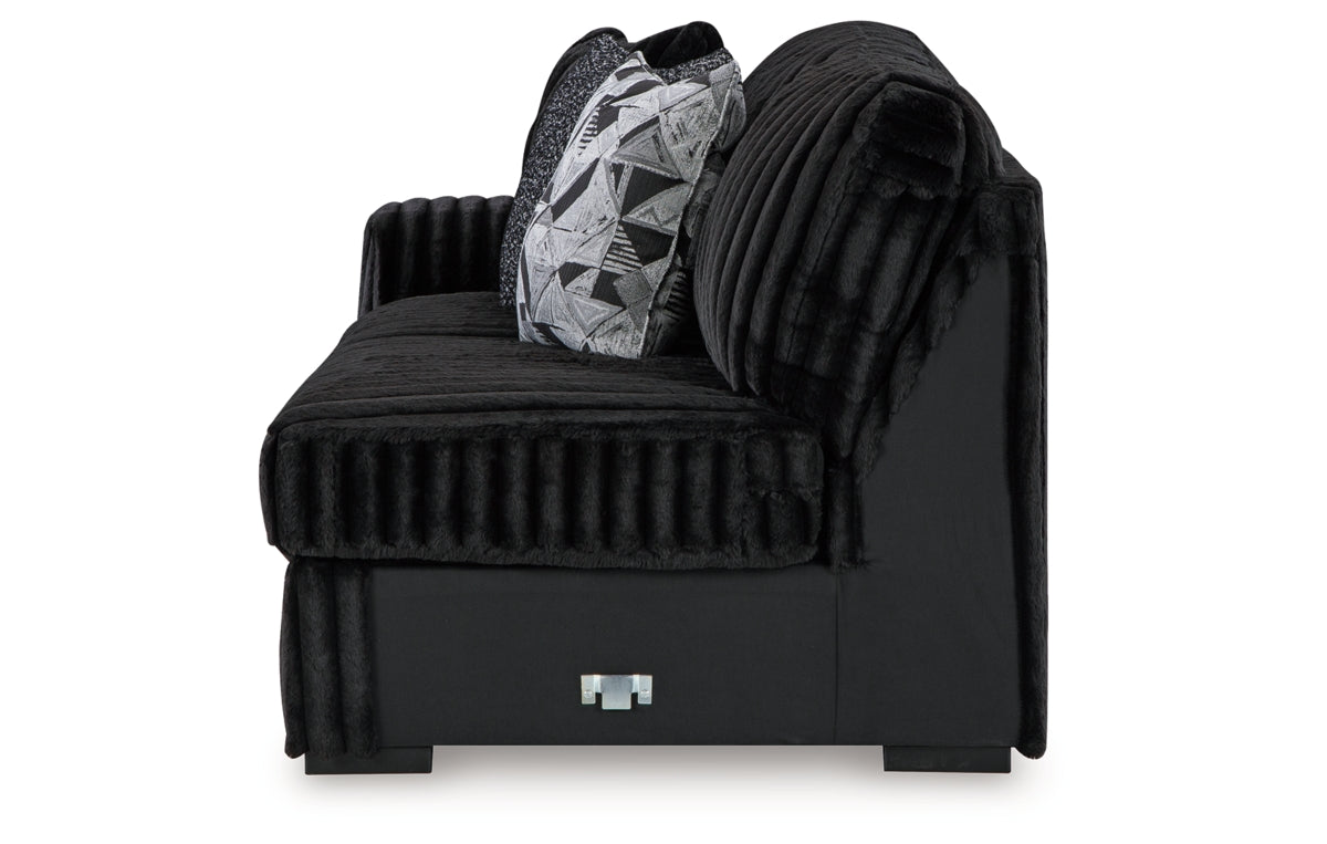 Midnight-Madness 3-Piece Sectional with Chaise