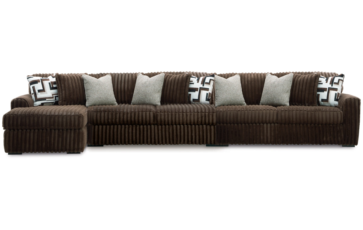 Midnight-Madness 3-Piece Sectional with Chaise