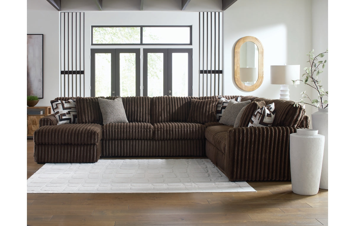 Midnight-Madness 4-Piece Sectional with Chaise