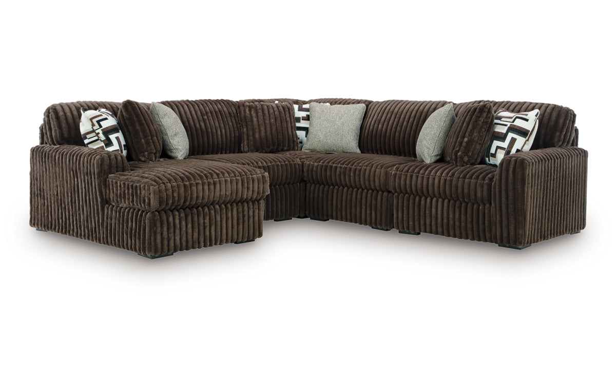 Midnight-Madness 5-Piece Sectional with Chaise