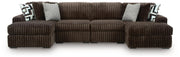 Midnight-Madness 4-Piece Double Chaise Sectional