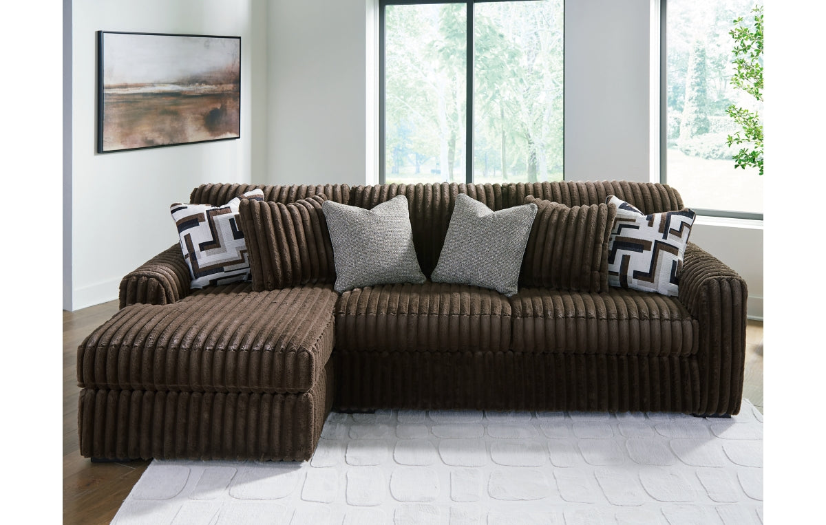 Midnight-Madness 2-Piece Sectional Sofa with Chaise