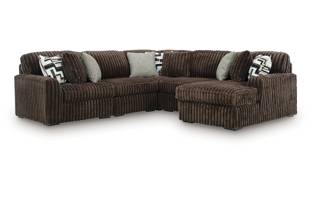 Midnight-Madness 5-Piece Sectional with Chaise