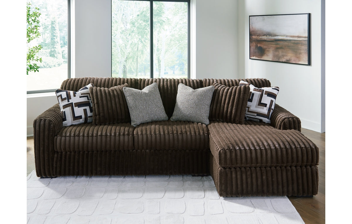 Midnight-Madness 2-Piece Sectional Sofa with Chaise