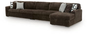 Midnight-Madness 3-Piece Sectional with Chaise