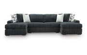 Midnight-Madness 3-Piece Double Chaise Sectional