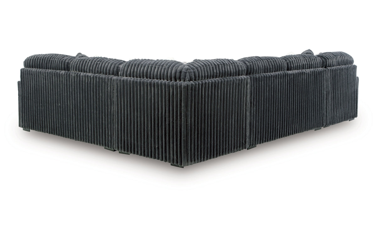 Midnight-Madness 4-Piece Sectional with Chaise