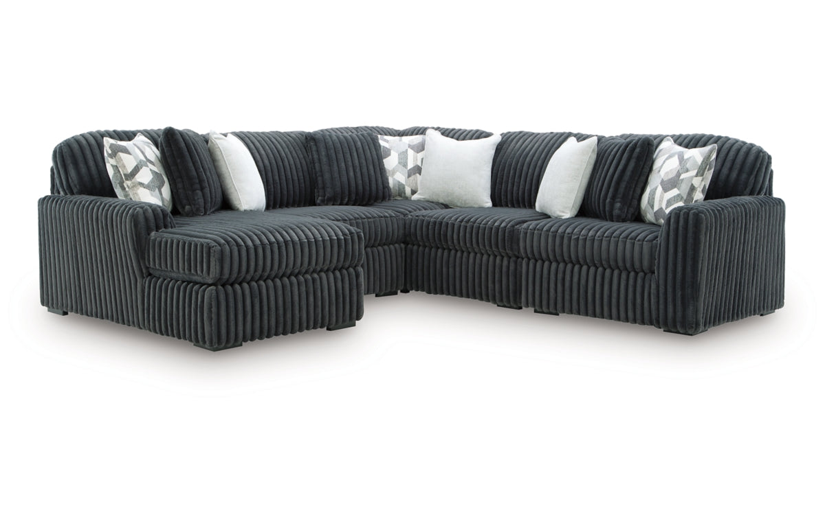 Midnight-Madness 5-Piece Sectional with Chaise