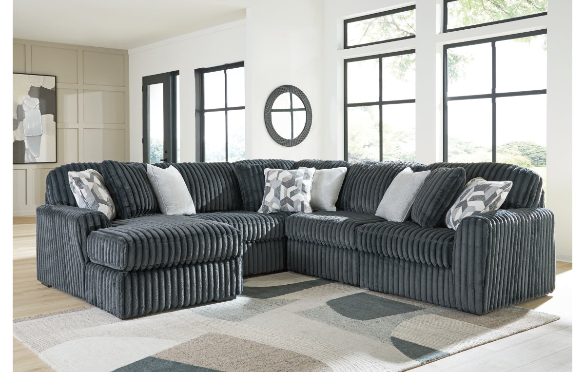 Midnight-Madness 5-Piece Sectional with Chaise