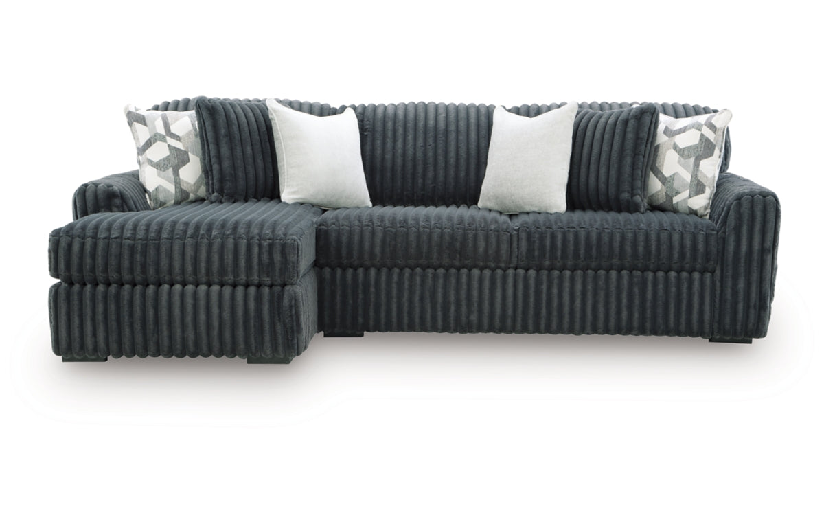 Midnight-Madness 2-Piece Sectional Sofa Chaise