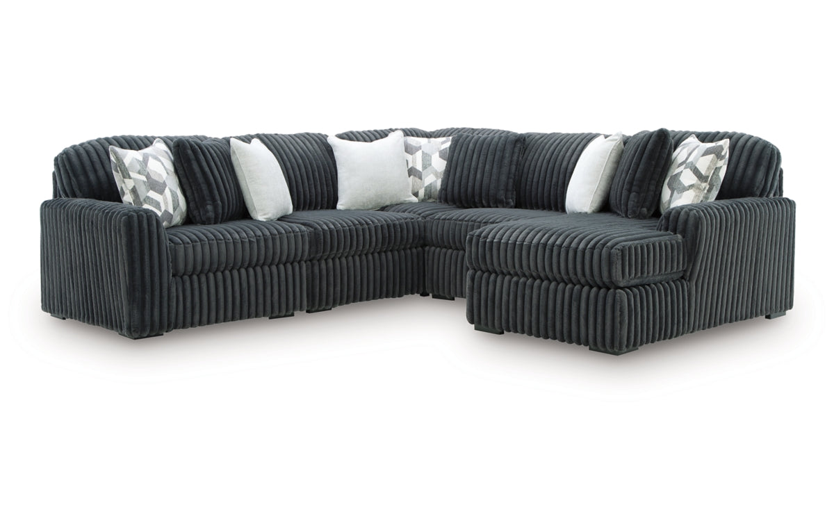 Midnight-Madness 5-Piece Sectional with Chaise