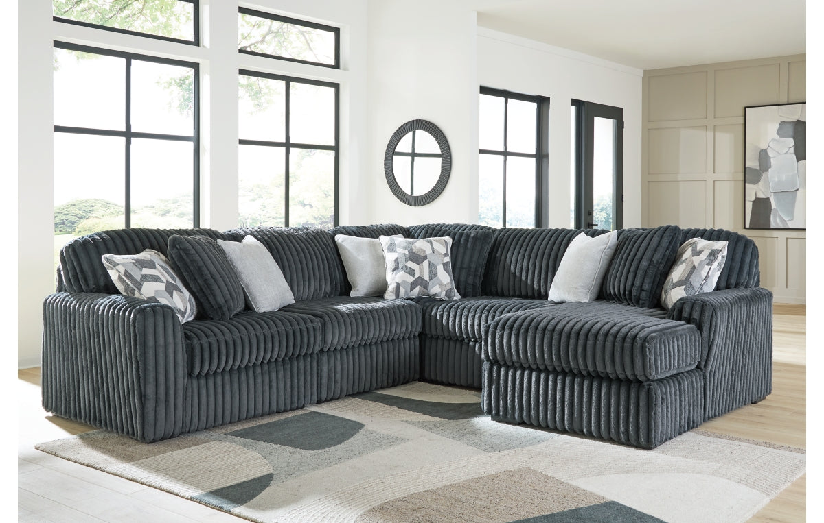 Midnight-Madness 5-Piece Sectional with Chaise