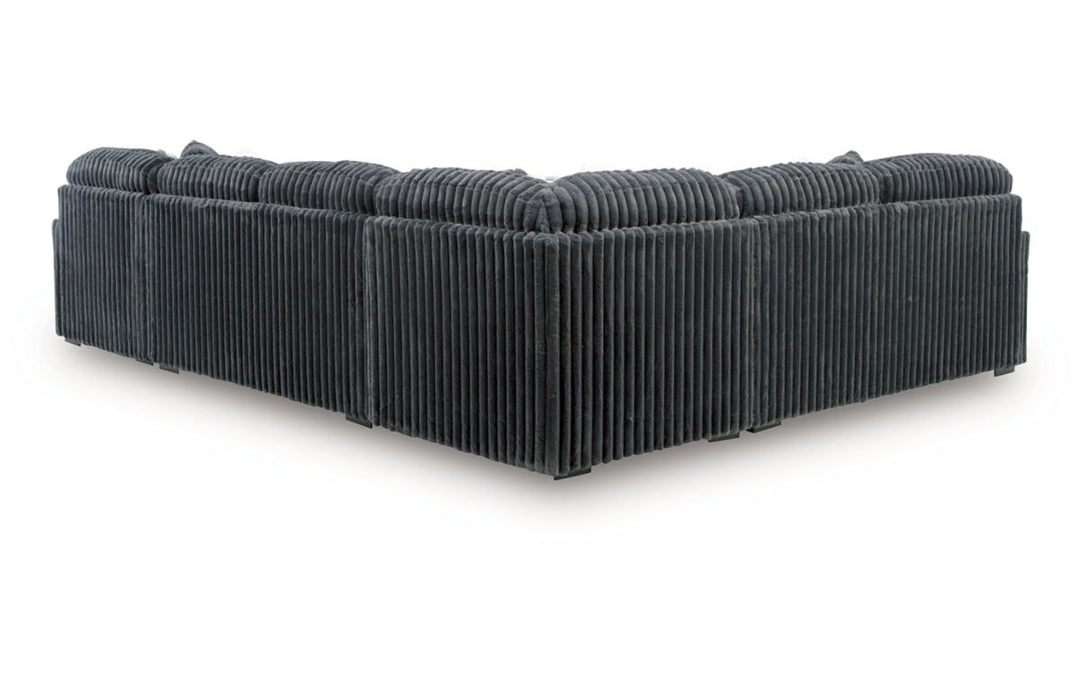 Midnight-Madness 4-Piece Sectional with Chaise
