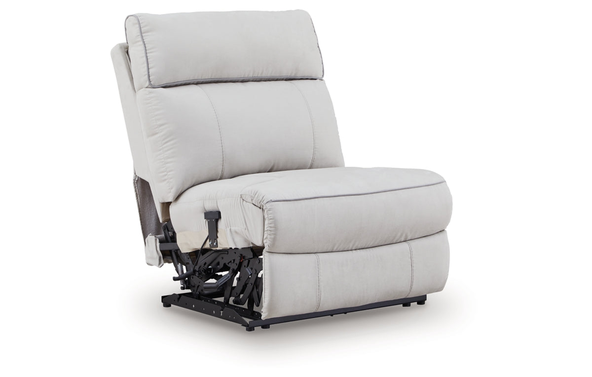 Social Pointe 7-Piece Reclining Sectional with Storage Consoles