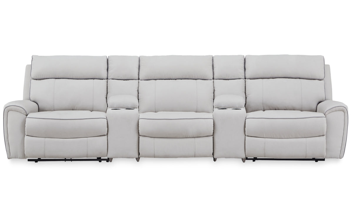 Social Pointe 5-Piece Power Reclining Sectional