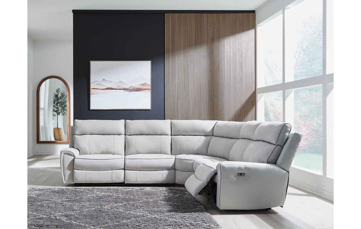 Social Pointe 5-Piece Power Reclining Sectional