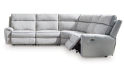 Social Pointe 5-Piece Power Reclining Sectional