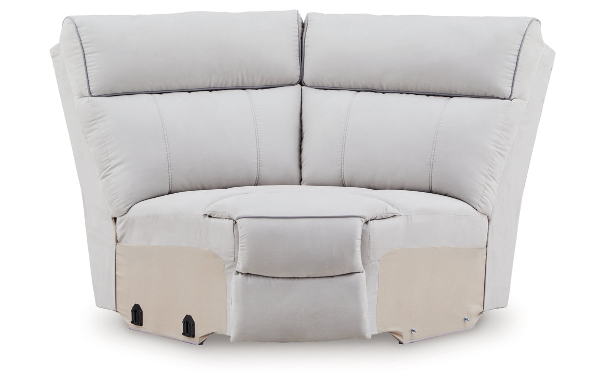 Social Pointe 7-Piece Reclining Sectional with Storage Consoles