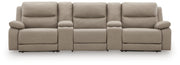 Narwhal Place 5-Piece Reclining Sectional with Storage Consoles