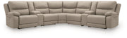 Narwhal Place 7-Piece Reclining Sectional with Storage Consoles