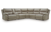 Narwhal Place 6-Piece Reclining Sectional with Storage Console