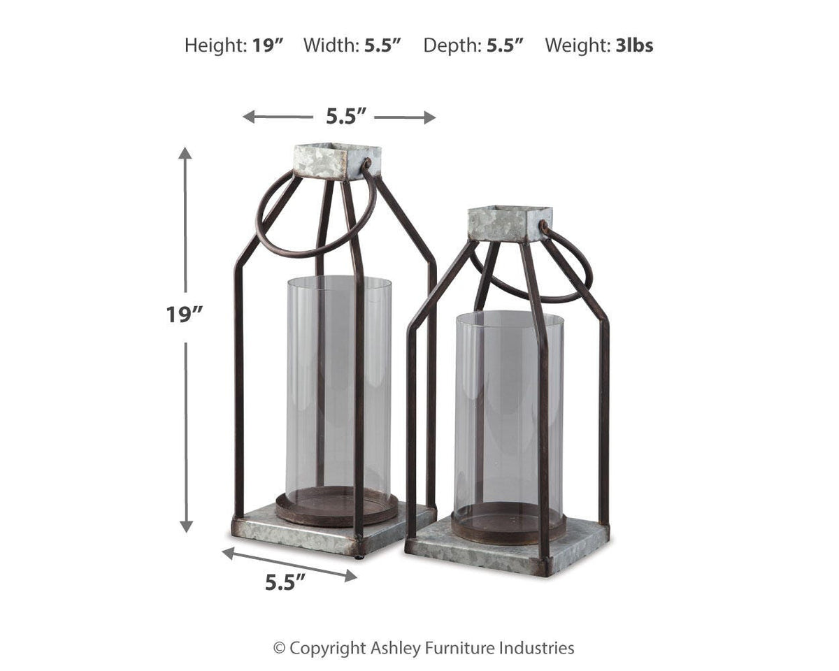 Diedrick Indoor/Outdoor Lantern (Set of 2)