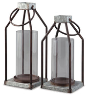Diedrick Indoor/Outdoor Lantern (Set of 2)