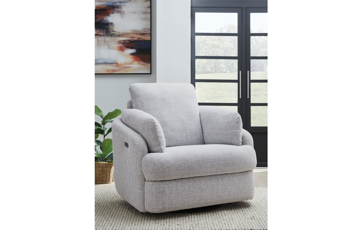 Alainmont Next-Gen Nuvella Swivel Power Recliner