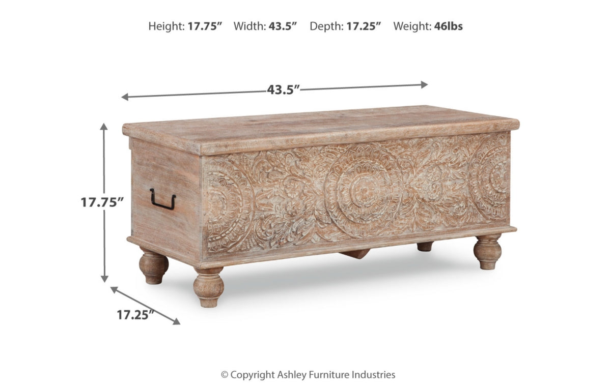 Fossil Ridge Storage Bench