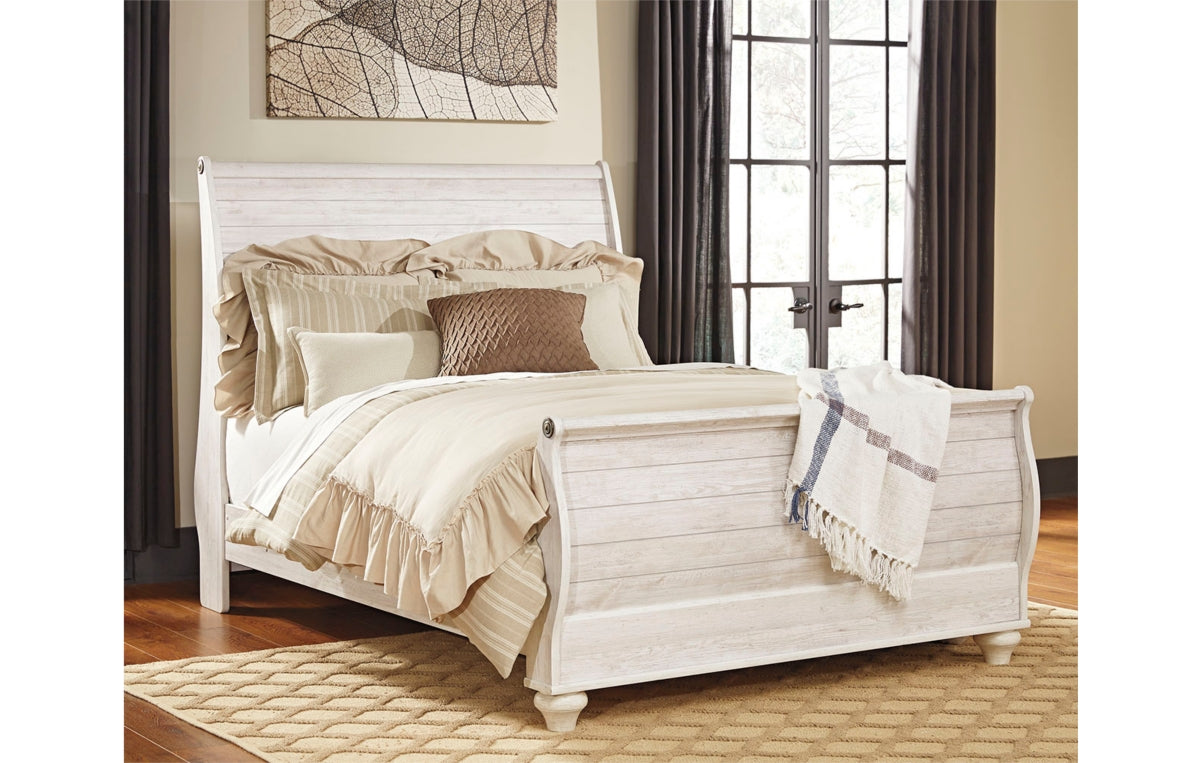 Willowton Queen Sleigh Bed