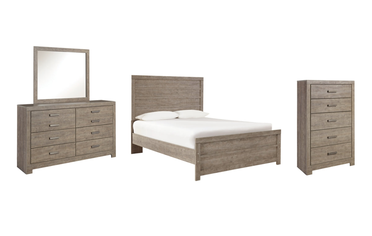 Culverbach Full Panel Bed, Dresser, Mirror and Chest