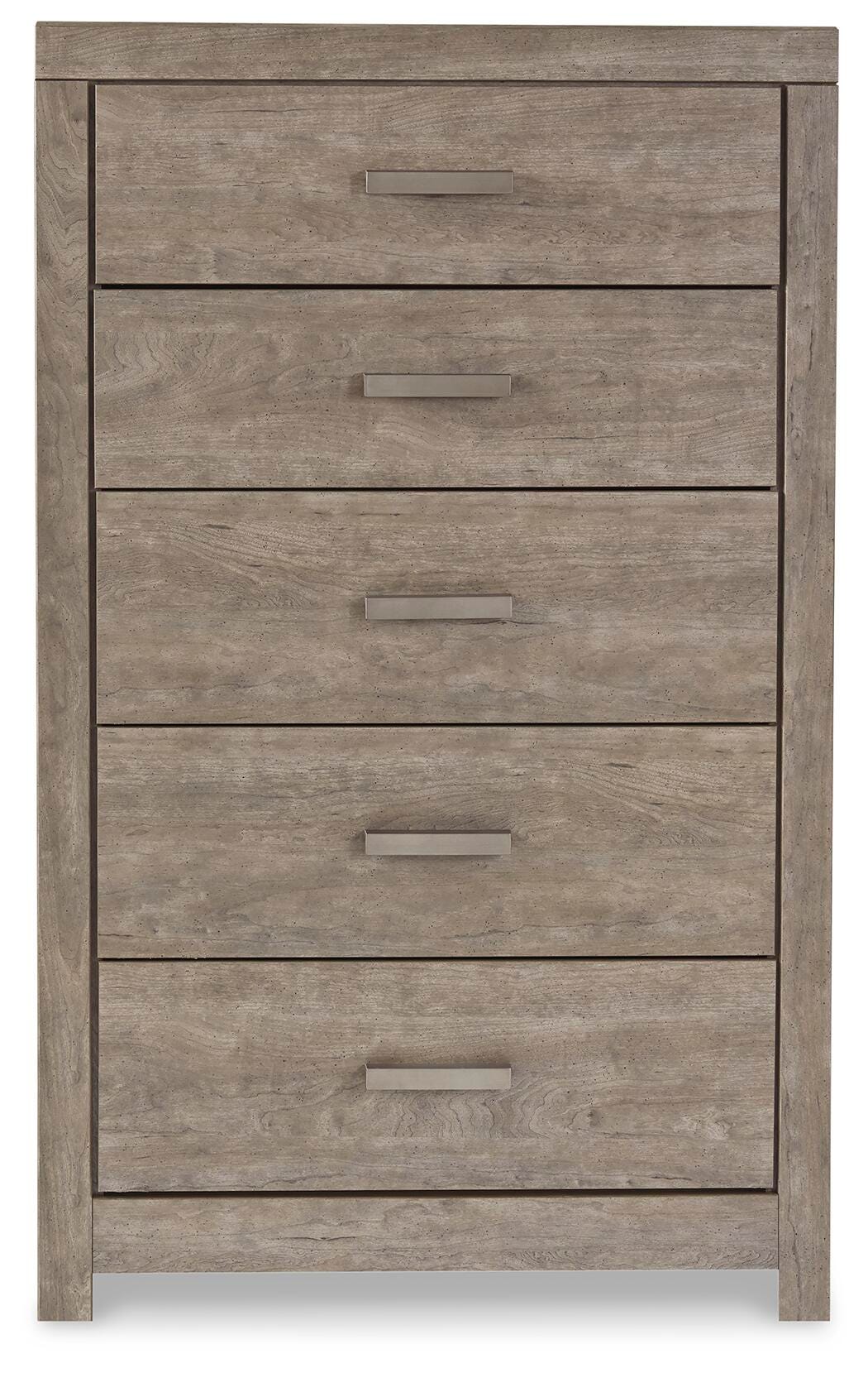 Culverbach King Panel Bed with Mirrored Dresser, Chest and Nightstand