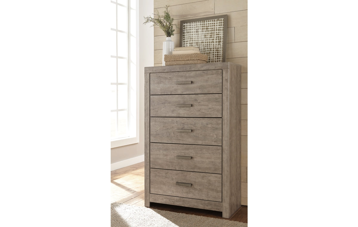 Culverbach Full Panel Bed, Dresser, Mirror and Chest