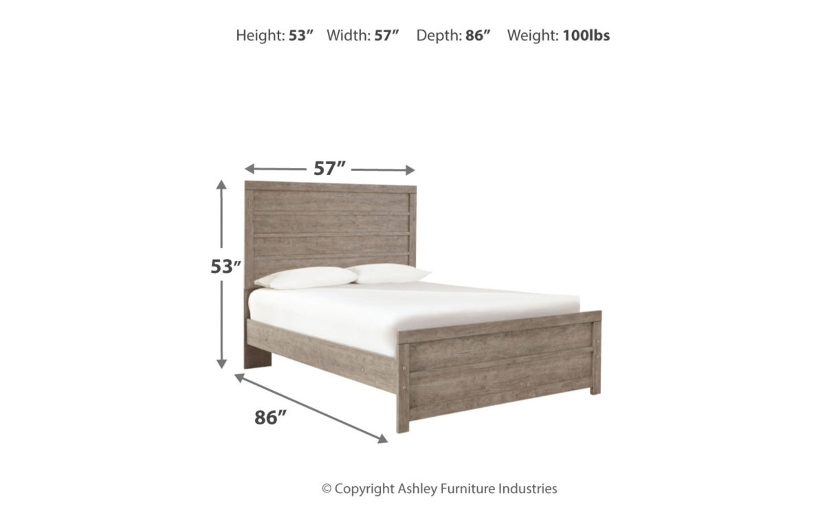 Culverbach Full Panel Bed with Mirrored Dresser, Chest and Nightstand