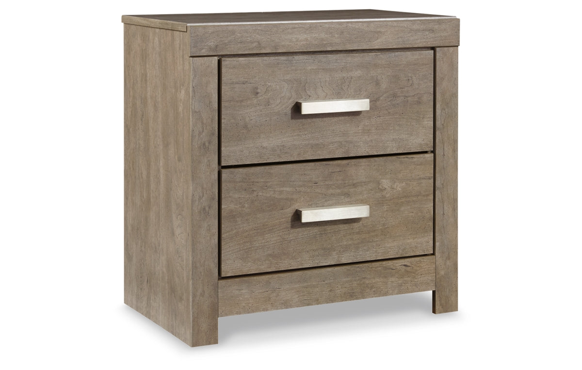 Culverbach Queen Panel Bed with Mirrored Dresser, Chest and Nightstand