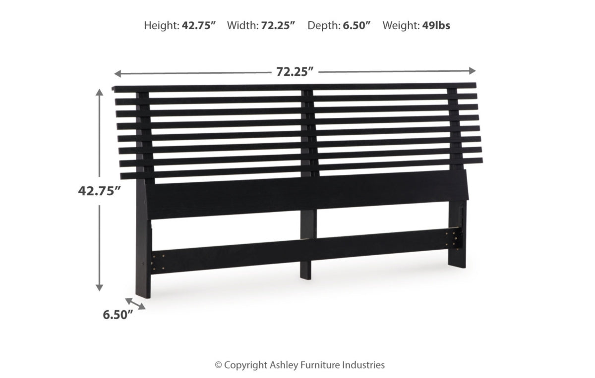 Danziar Queen Slat Headboard, Dresser, Mirror and Nightstand