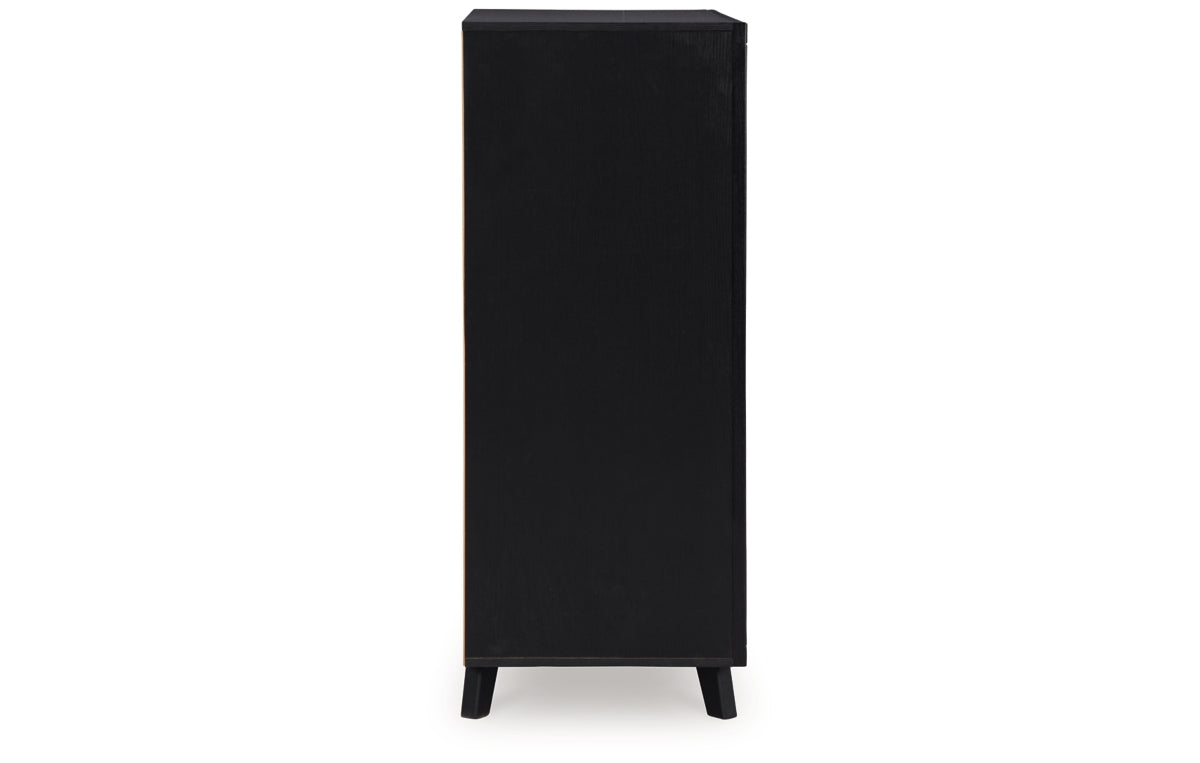 Danziar Queen Slat Panel Bed, Dresser, Mirror, Chest and Nightstand