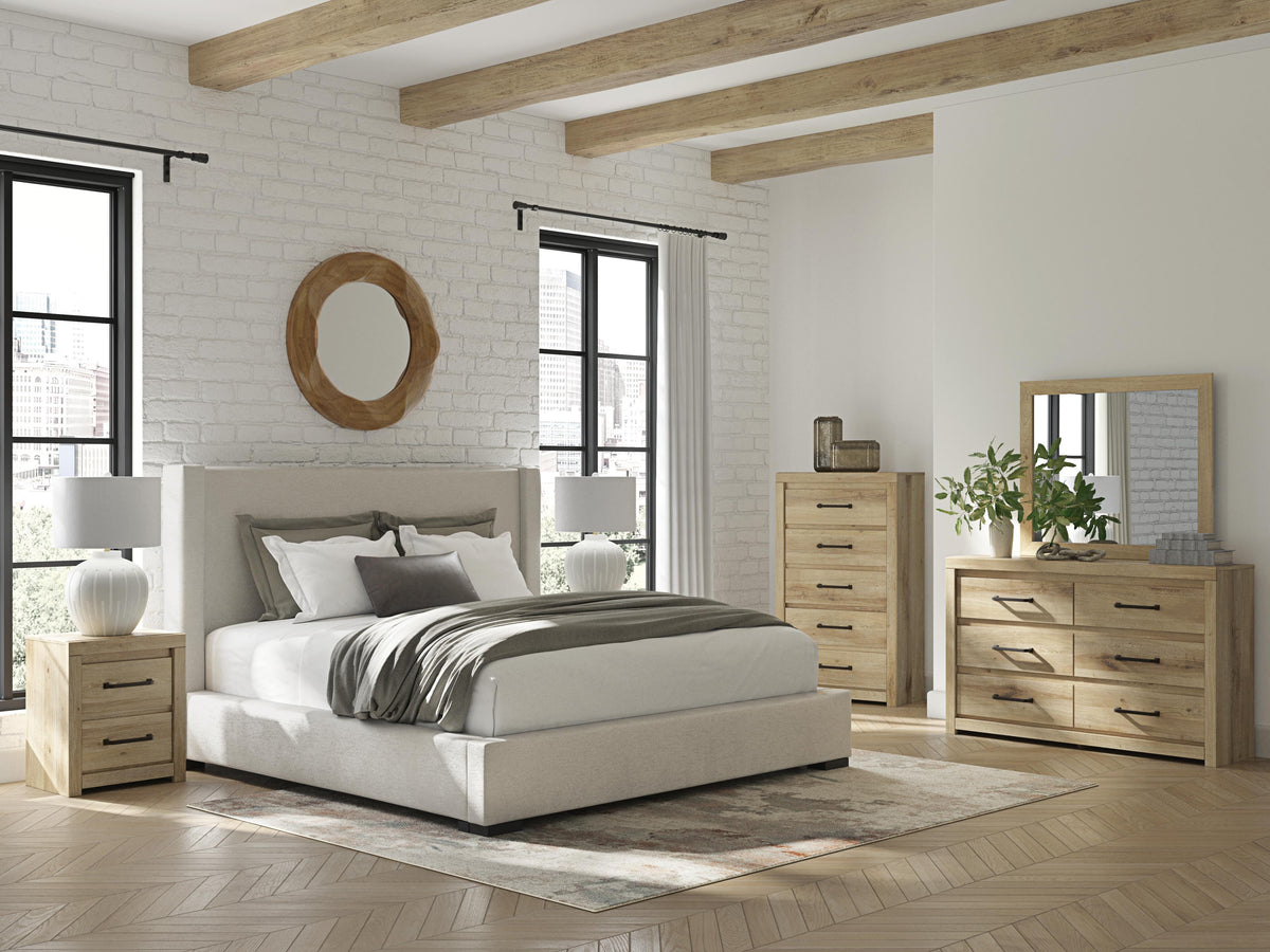 Brozmont King Upholstered Storage Bed