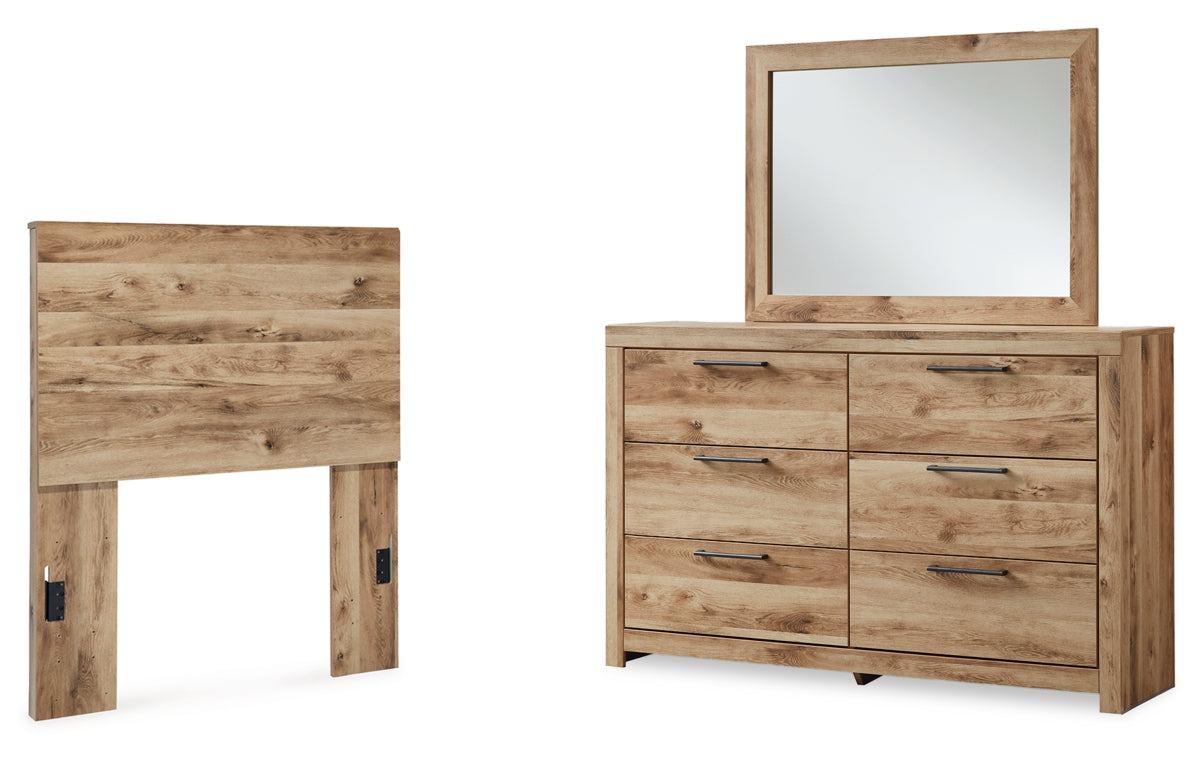 Hyanna Twin Panel Headboard, Dresser and Mirror