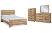 Hyanna Queen Panel Bed, Dresser, Mirror and Chest