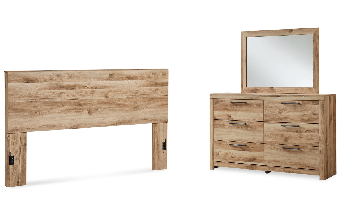 Hyanna King Panel Headboard, Dresser and Mirror