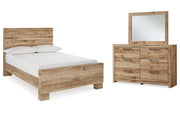 Hyanna Full Panel Bed, Dresser and Mirror