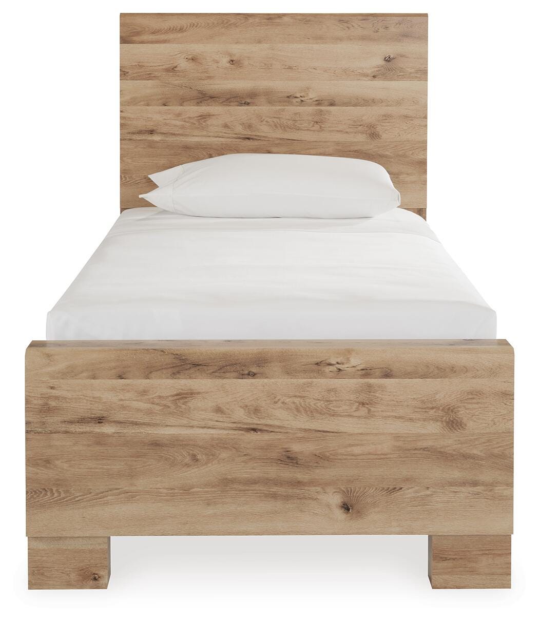 Hyanna Twin Panel Bed, Dresser, Mirror and Nightstand