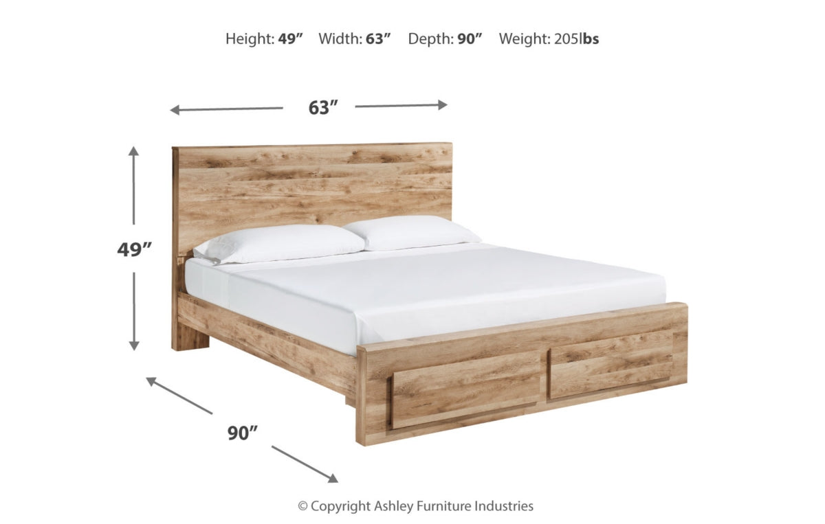 Hyanna Queen Panel Storage Bed, Dresser, Mirror, Chest and Nightstand
