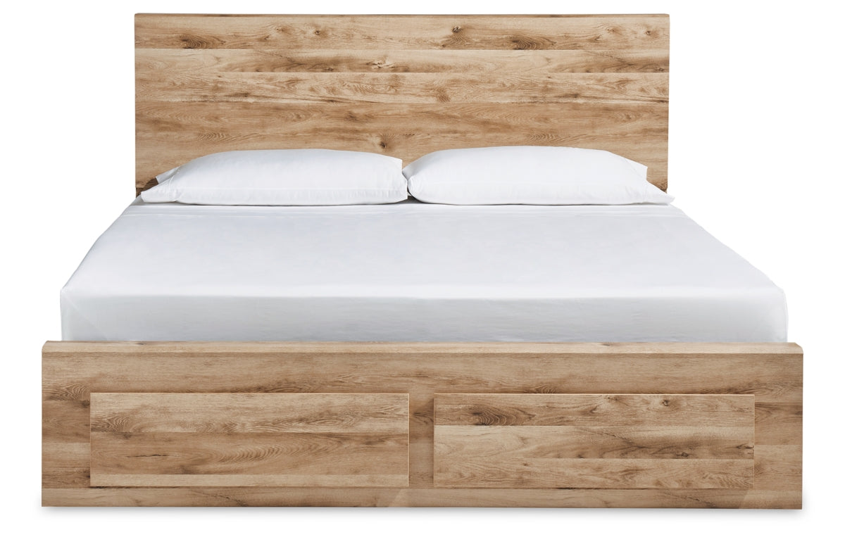 Hyanna Queen Panel Storage Bed, Dresser, Mirror, Chest and Nightstand
